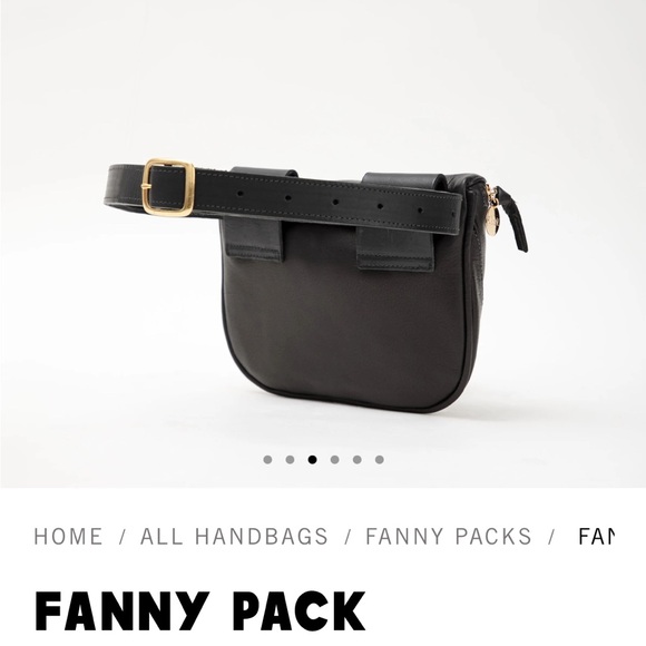Clare V Fanny Pack - black leather - Picture 2 of 9